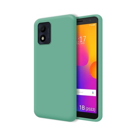 Funda Silicona Líquida Ultra Suave para Alcatel 1B 2022 color Verde