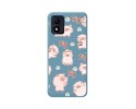 Funda Silicona Líquida Azul para Alcatel 1B 2022 diseño Cerdos Dibujos