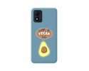 Funda Silicona Líquida Azul para Alcatel 1B 2022 diseño Vegan Life Dibujos