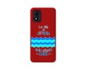 Funda Silicona Líquida Roja para Alcatel 1B 2022 diseño Agua Dibujos