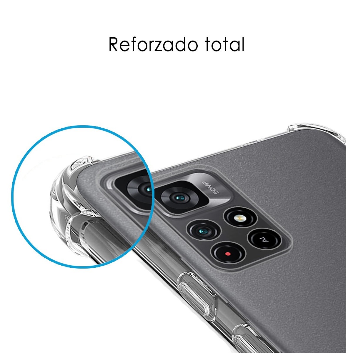 Funda Silicona Antigolpes Transparente para Xiaomi Redmi Note 11s 5G