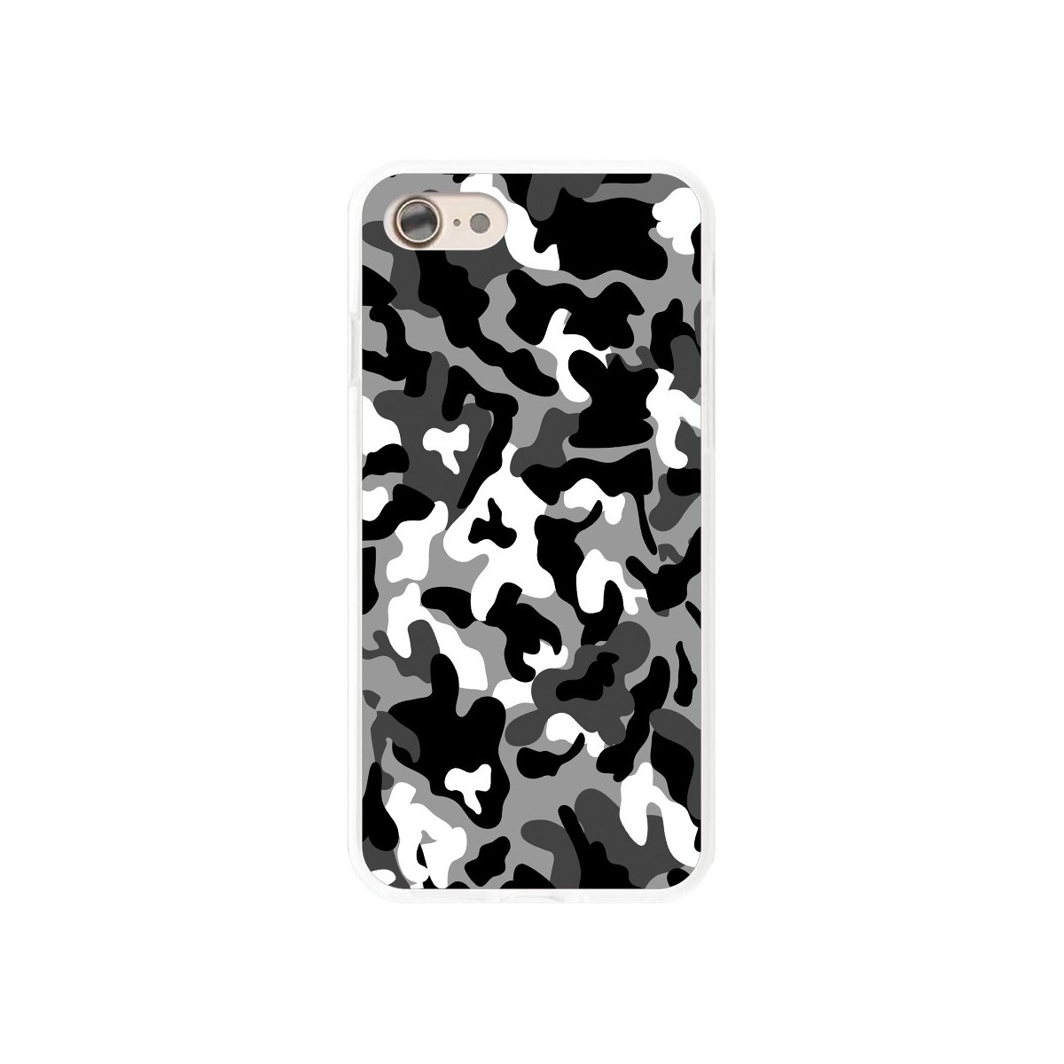 Funda Gel Tpu para Iphone 7 / 8 Diseño Snow Camuflaje Dibujos