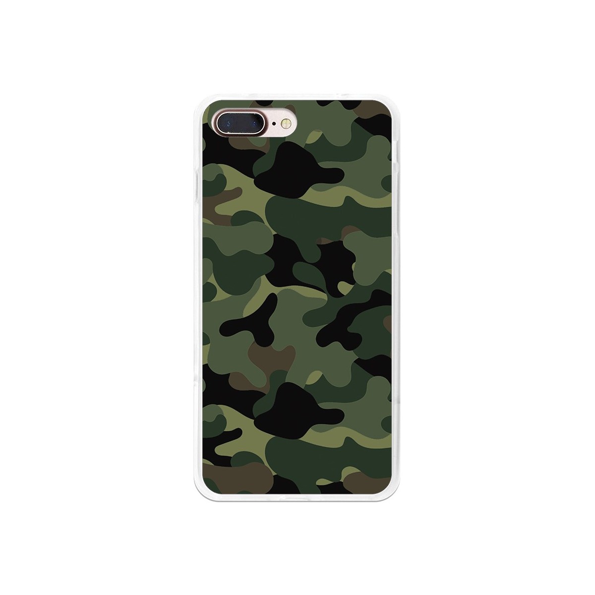 Funda Gel Tpu para Iphone 7 Plus / 8 Plus Diseño Camuflaje Dibujos