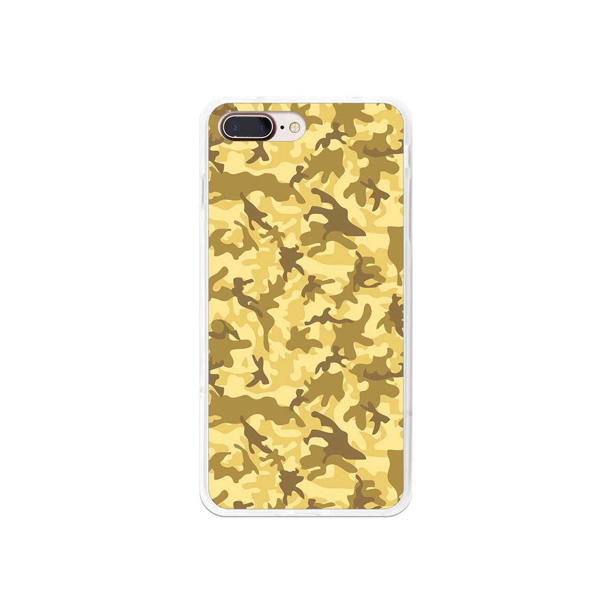Funda Gel Tpu para Iphone 7 Plus / 8 Plus Diseño Sand Camuflaje Dibujos