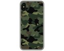 Funda Gel Tpu para Iphone X / XS Diseño Camuflaje Dibujos