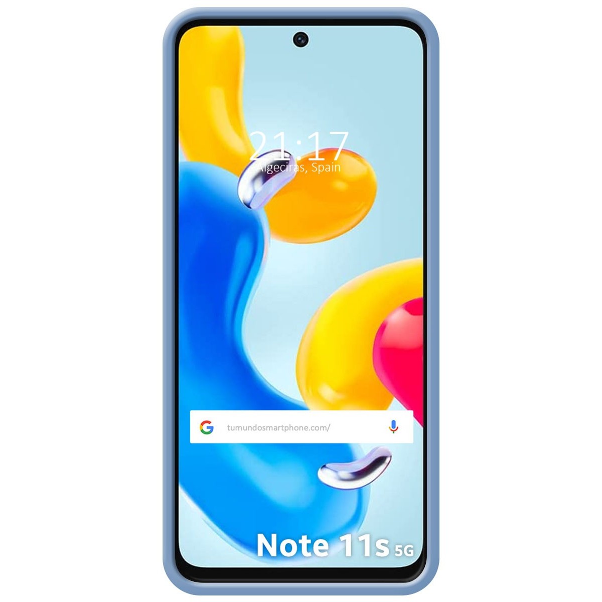 Funda Silicona Líquida Ultra Suave para Xiaomi Redmi Note 11s 5G Color Azul