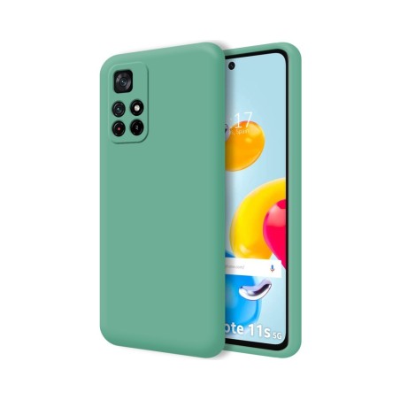 Funda Silicona Líquida Ultra Suave para Xiaomi Redmi Note 11s 5G Color Verde