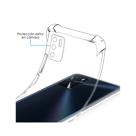 Funda Silicona Antigolpes Transparente para Oppo A54s