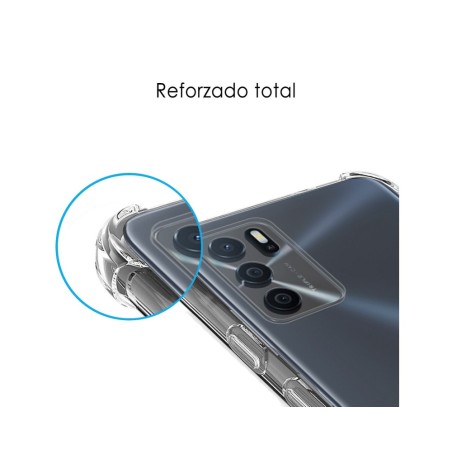 Funda Silicona Antigolpes Transparente para Oppo A54s