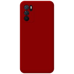 Funda Silicona Líquida Ultra Suave para Oppo A54s Color Roja 2