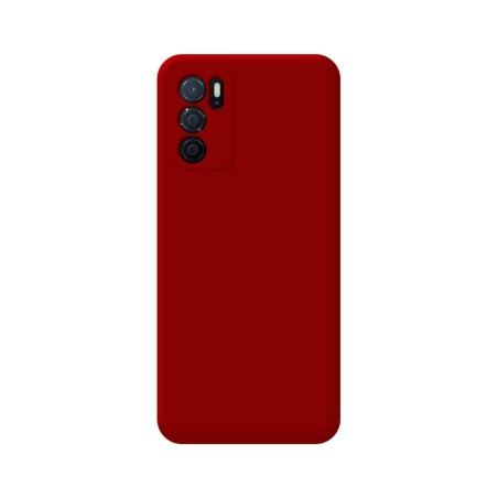 Funda Silicona Líquida Ultra Suave para Oppo A54s Color Roja