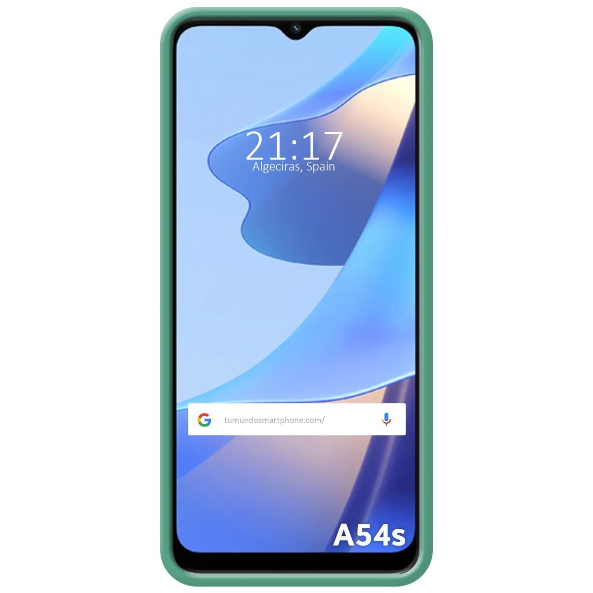 Funda Silicona Líquida Ultra Suave para Oppo A54s Color Verde