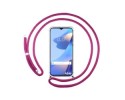 Funda Colgante Transparente para Oppo A54s con Cordon Rosa Fucsia