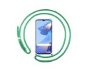 Funda Colgante Transparente para Oppo A54s con Cordon Verde Agua