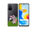 Funda Silicona Transparente para Xiaomi Redmi Note 11s 5G diseño Conejo Dibujos