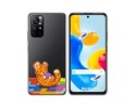 Funda Silicona Transparente para Xiaomi Redmi Note 11s 5G diseño Leopardo Dibujos