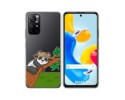 Funda Silicona Transparente para Xiaomi Redmi Note 11s 5G diseño Panda Dibujos