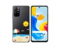 Funda Silicona Transparente para Xiaomi Redmi Note 11s 5G diseño Playa Dibujos