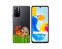 Funda Silicona Transparente para Xiaomi Redmi Note 11s 5G diseño Tigre Dibujos