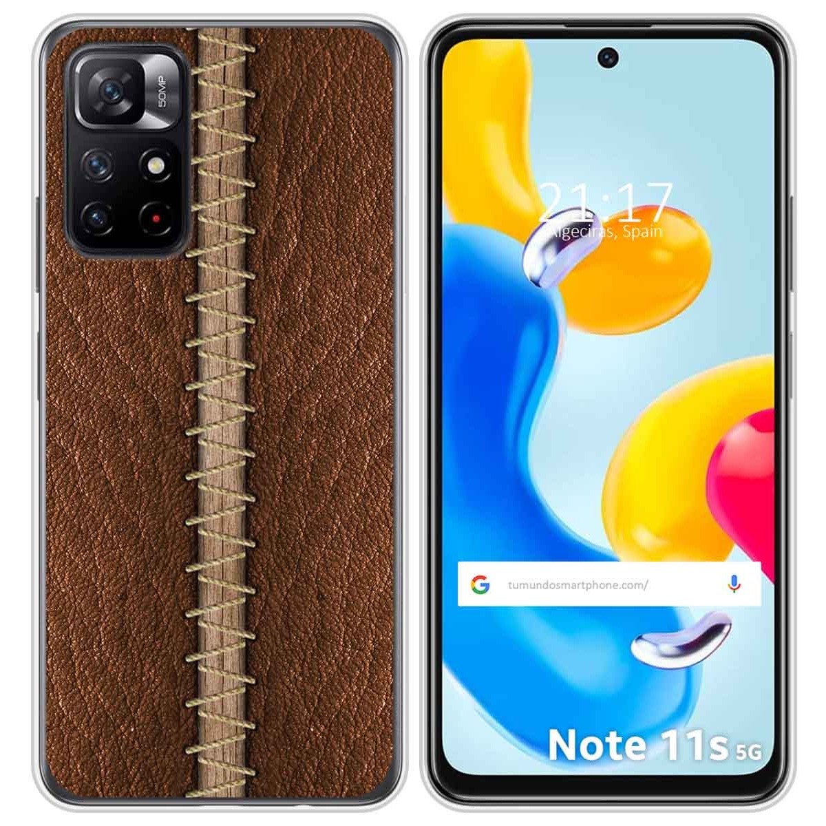 Funda Silicona para Xiaomi Redmi Note 11s 5G diseño Cuero 01 Dibujos