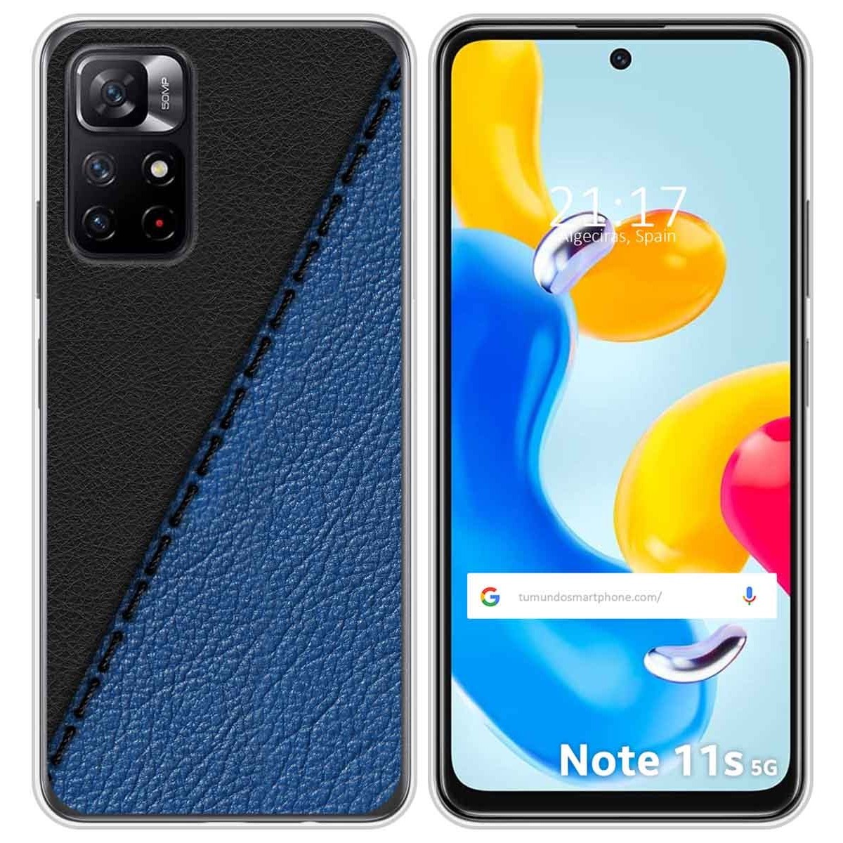 Funda Silicona para Xiaomi Redmi Note 11s 5G diseño Cuero 02 Dibujos