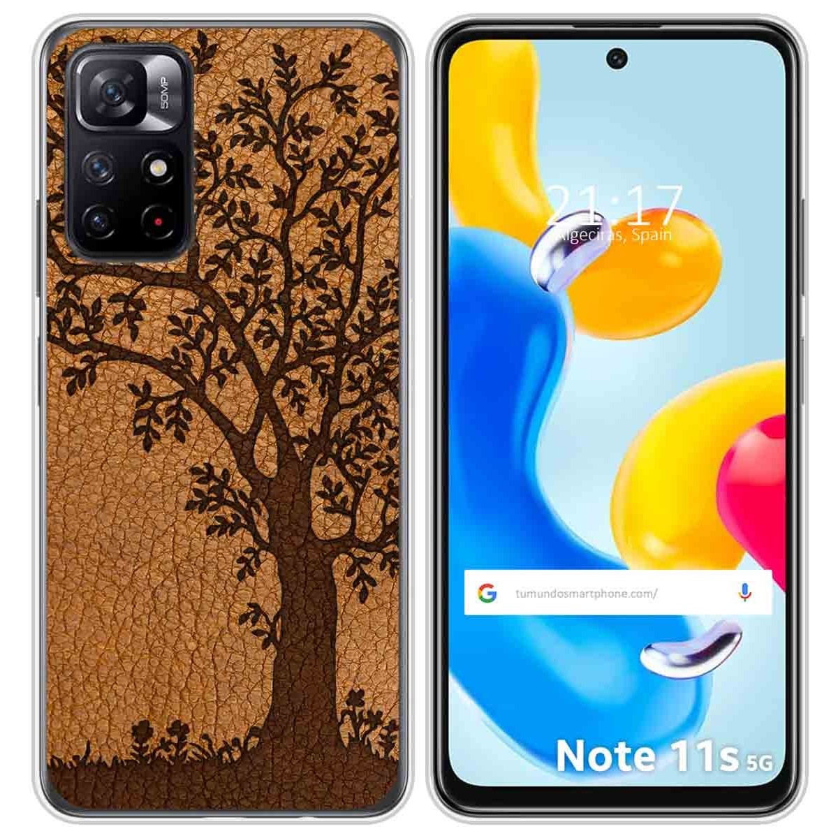 Funda Silicona para Xiaomi Redmi Note 11s 5G diseño Cuero 03 Dibujos