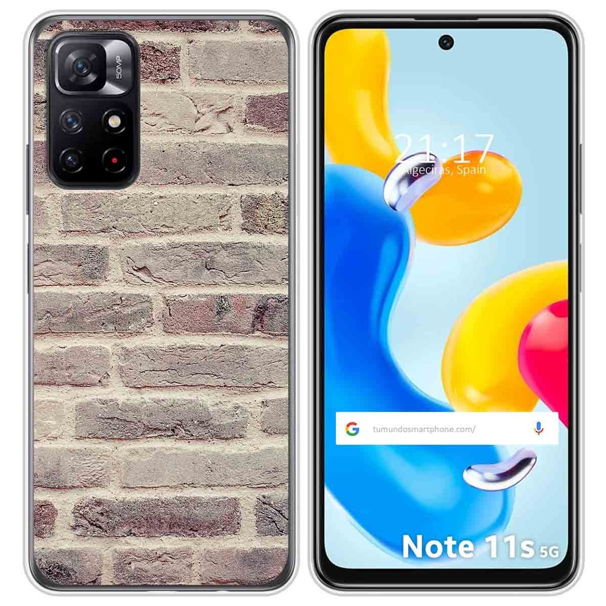Funda Silicona para Xiaomi Redmi Note 11s 5G diseño Ladrillo 01 Dibujos