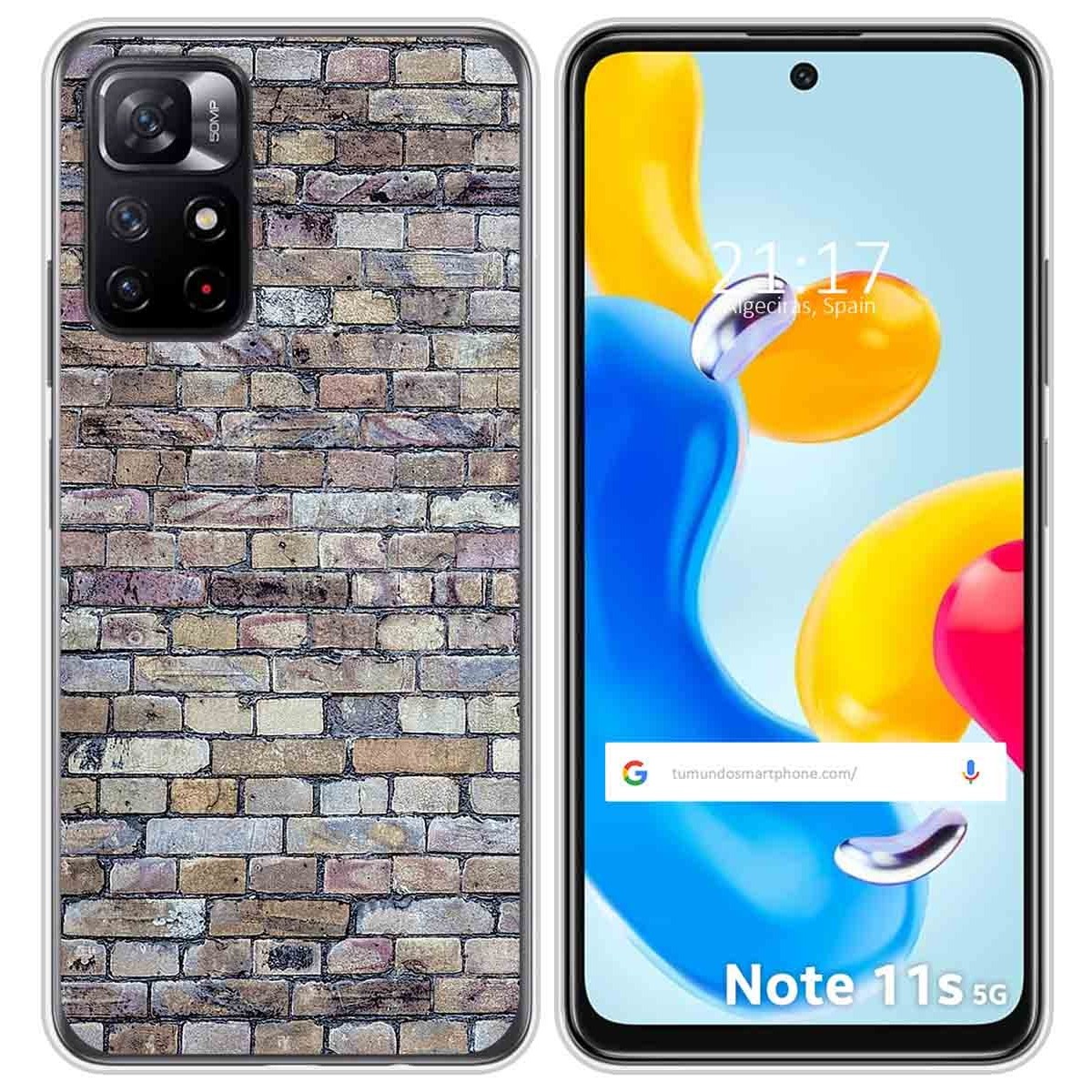 Funda Silicona para Xiaomi Redmi Note 11s 5G diseño Ladrillo 02 Dibujos