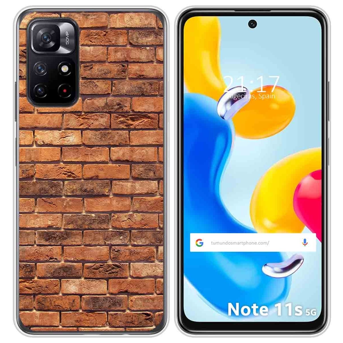 Funda Silicona para Xiaomi Redmi Note 11s 5G diseño Ladrillo 04 Dibujos