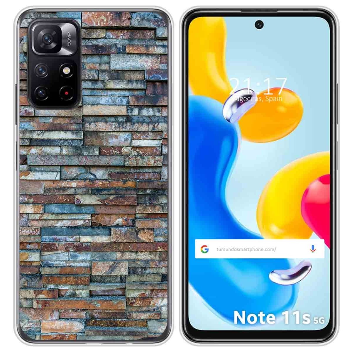 Funda Silicona para Xiaomi Redmi Note 11s 5G diseño Ladrillo 05 Dibujos
