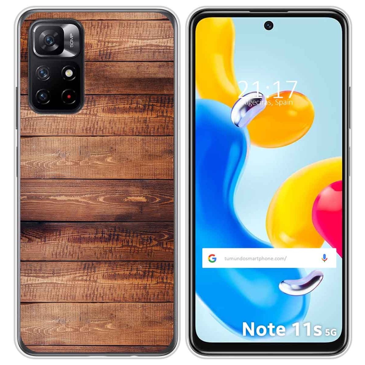 Funda Silicona para Xiaomi Redmi Note 11s 5G diseño Madera 02 Dibujos