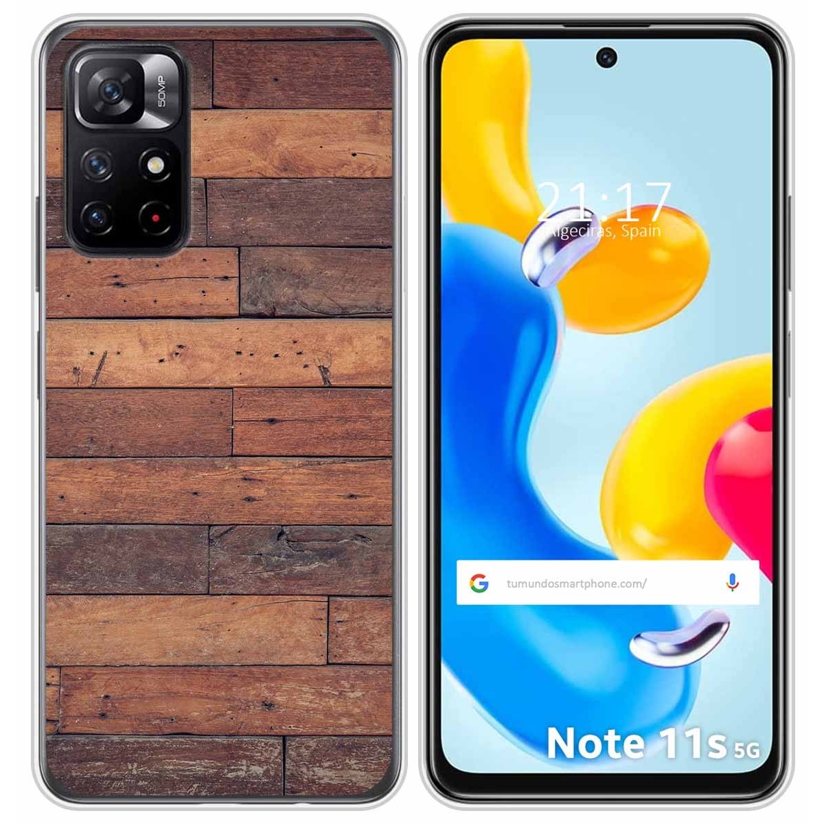 Funda Silicona para Xiaomi Redmi Note 11s 5G diseño Madera 03 Dibujos