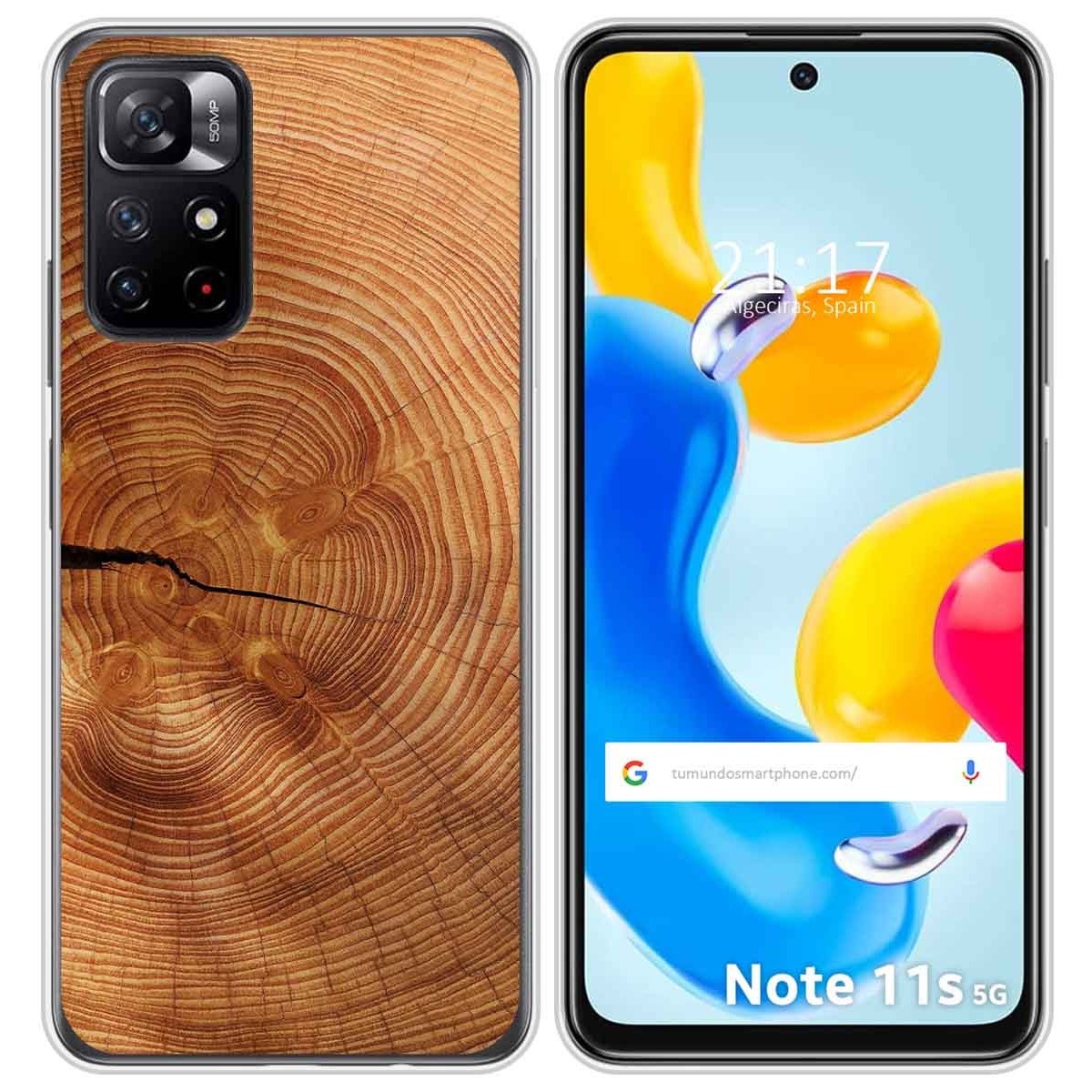 Funda Silicona para Xiaomi Redmi Note 11s 5G diseño Madera 04 Dibujos