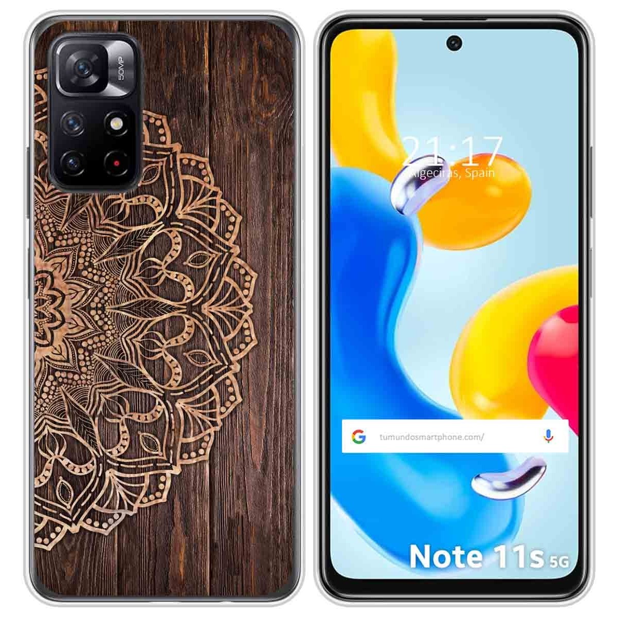 Funda Silicona para Xiaomi Redmi Note 11s 5G diseño Madera 06 Dibujos