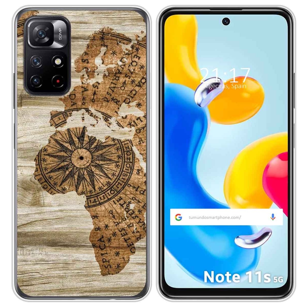 Funda Silicona para Xiaomi Redmi Note 11s 5G diseño Madera 07 Dibujos