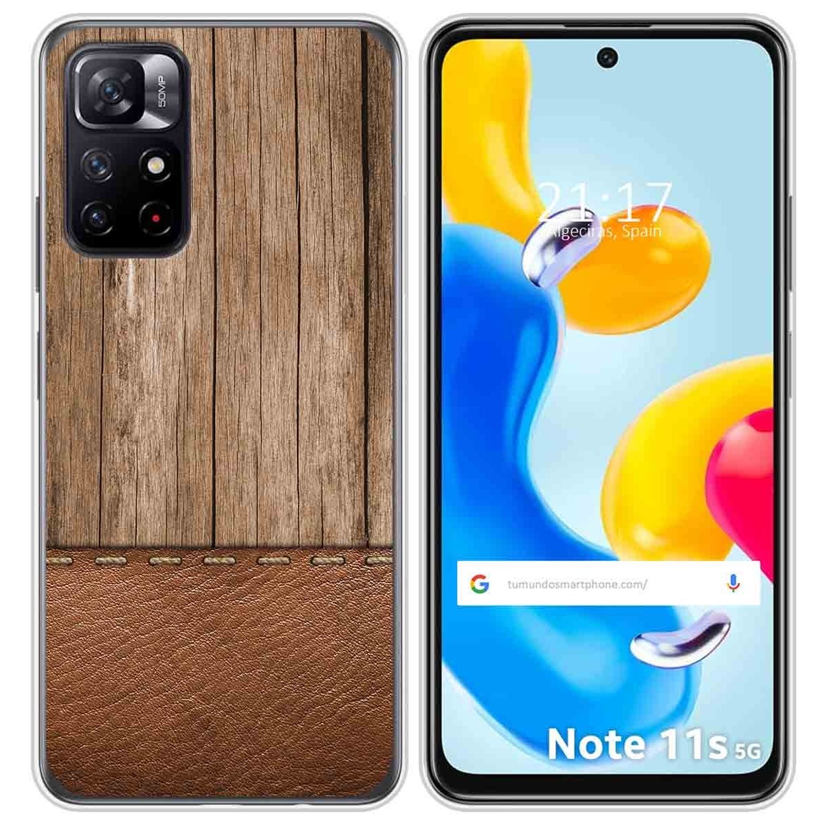 Funda Silicona para Xiaomi Redmi Note 11s 5G diseño Madera 09 Dibujos