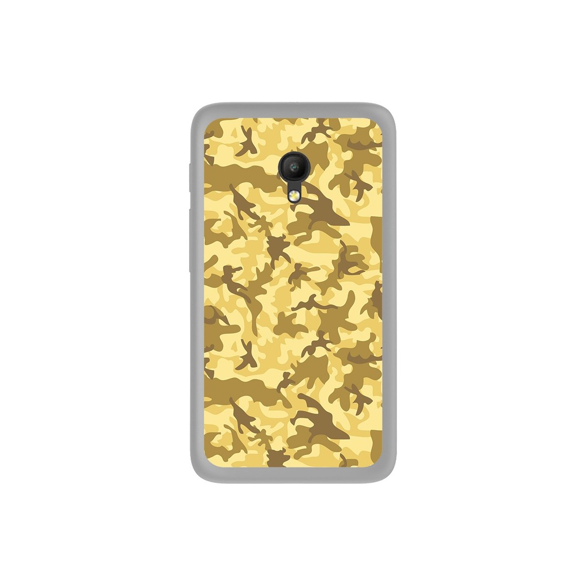 Funda Gel Tpu Orange Rise 51 / Alcatel Pixi 4 (5") 4G / Vodafone Smart Turbo 7 Sand Camuflaje Dibujos