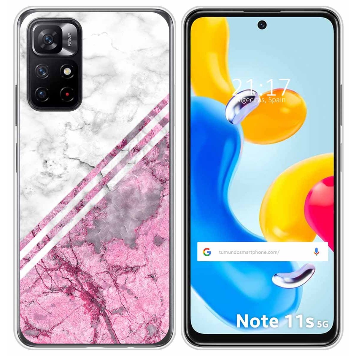 Funda Silicona para Xiaomi Redmi Note 11s 5G diseño Mármol 03 Dibujos