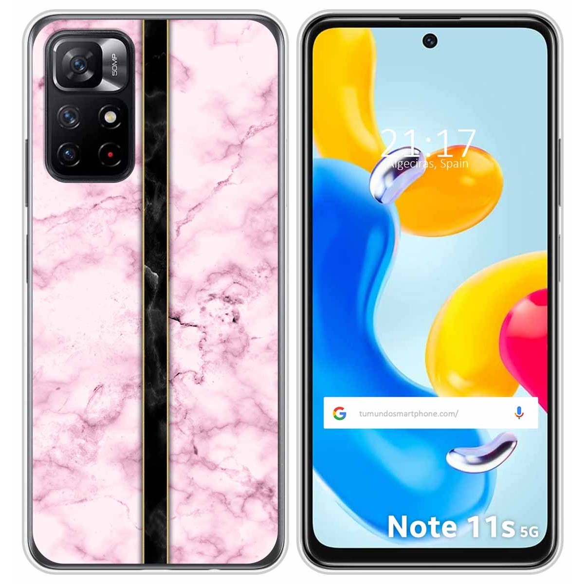 Funda Silicona para Xiaomi Redmi Note 11s 5G diseño Mármol 04 Dibujos