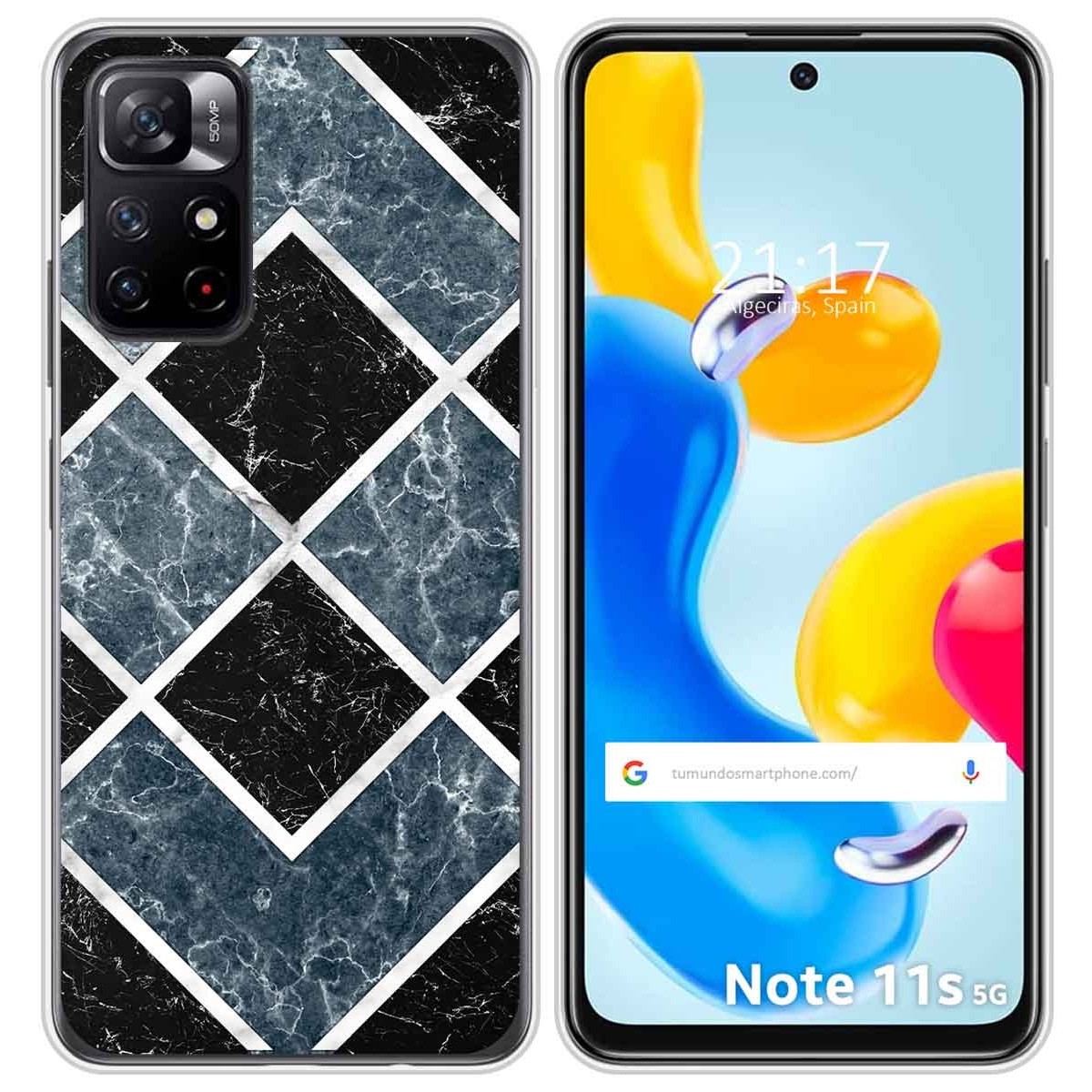 Funda Silicona para Xiaomi Redmi Note 11s 5G diseño Mármol 06 Dibujos