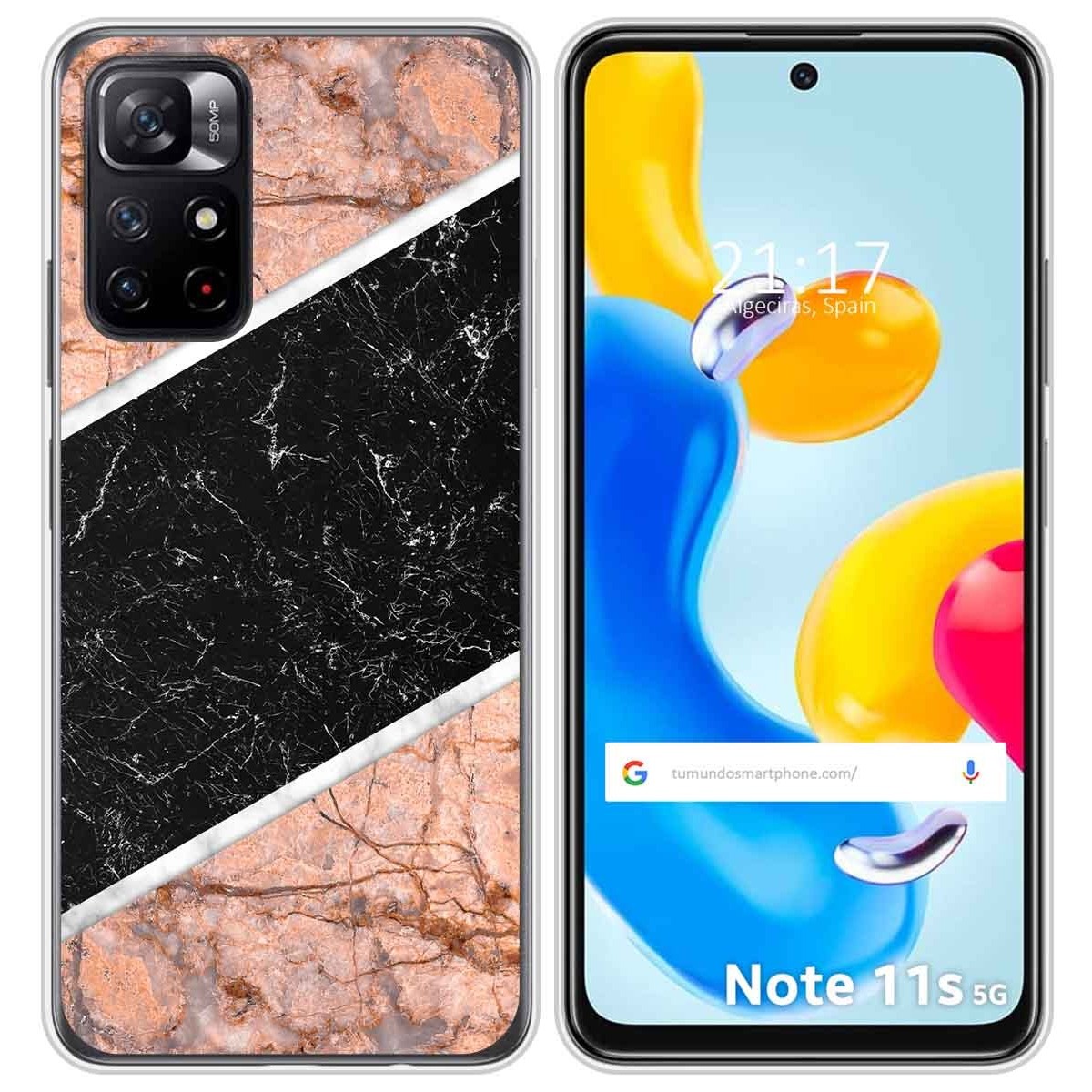 Funda Silicona para Xiaomi Redmi Note 11s 5G diseño Mármol 07 Dibujos