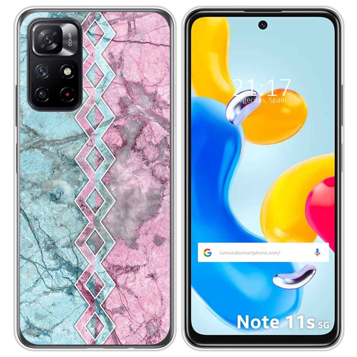 Funda Silicona para Xiaomi Redmi Note 11s 5G diseño Mármol 08 Dibujos