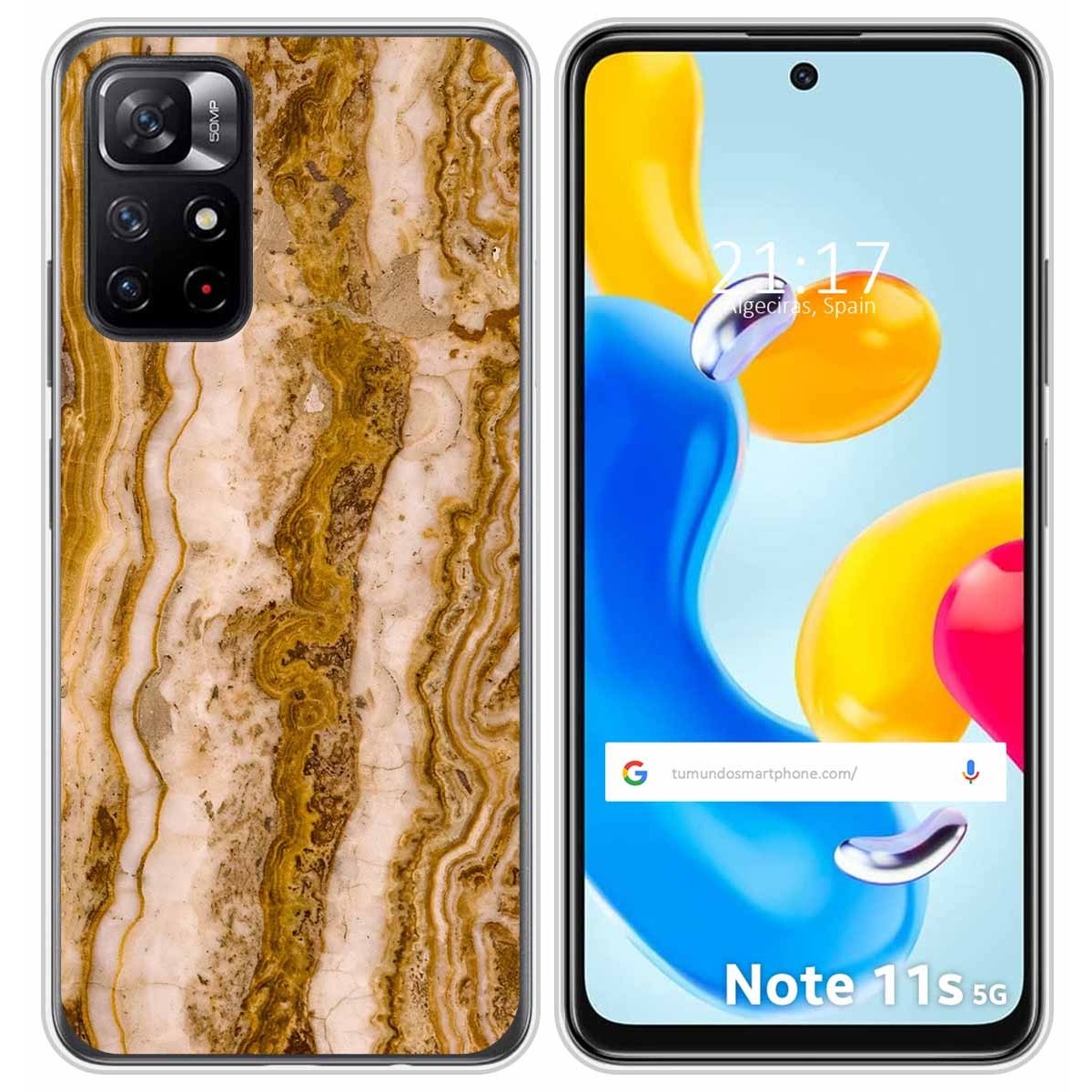 Funda Silicona para Xiaomi Redmi Note 11s 5G diseño Mármol 10 Dibujos