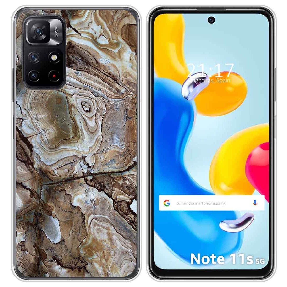 Funda Silicona para Xiaomi Redmi Note 11s 5G diseño Mármol 14 Dibujos
