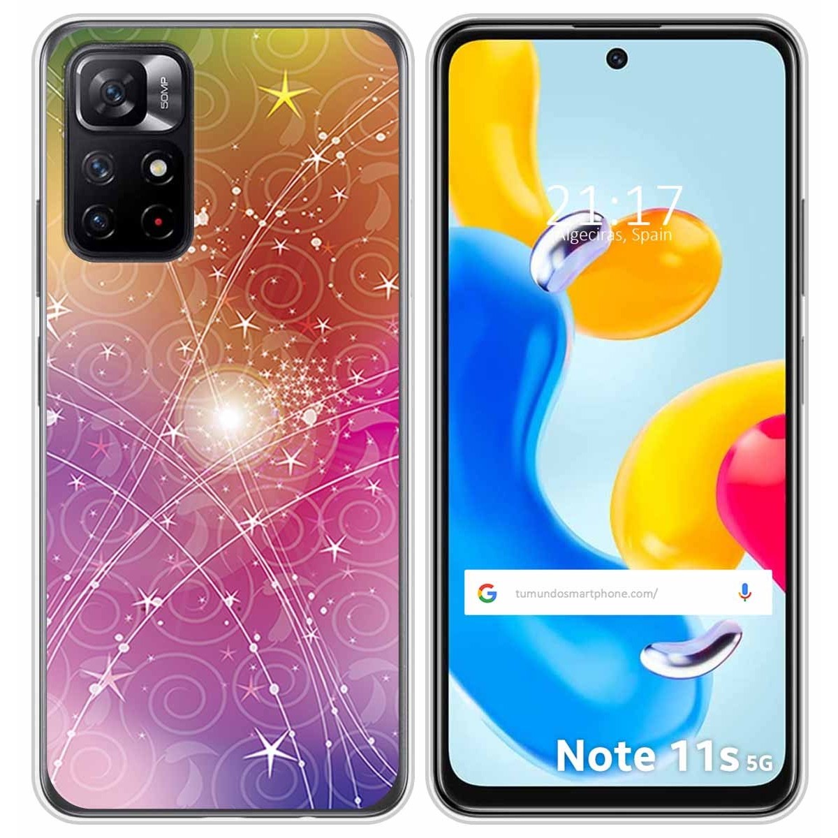 Funda Silicona para Xiaomi Redmi Note 11s 5G diseño Abstracto Dibujos