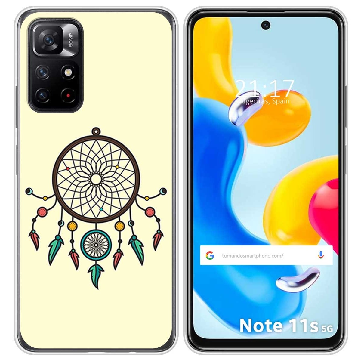Funda Silicona para Xiaomi Redmi Note 11s 5G diseño Atrapasueños Dibujos