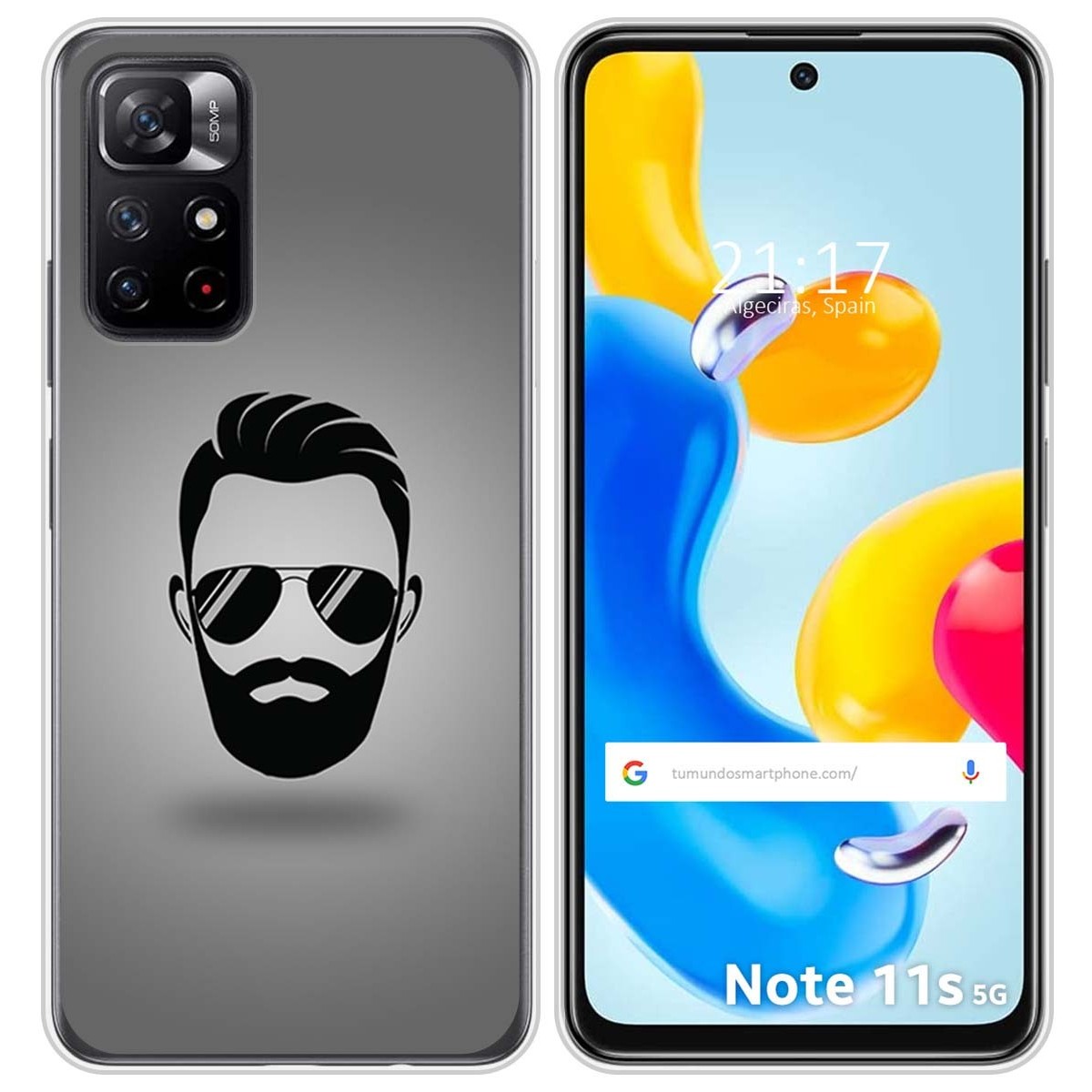 Funda Silicona para Xiaomi Redmi Note 11s 5G diseño Barba Dibujos