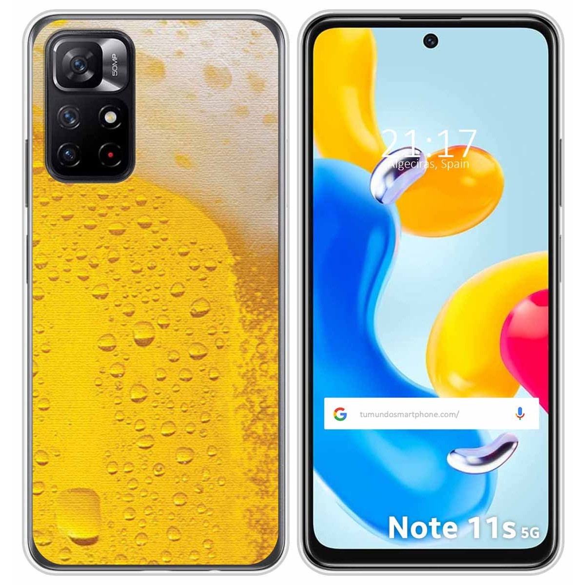 Funda Silicona para Xiaomi Redmi Note 11s 5G diseño Cerveza Dibujos