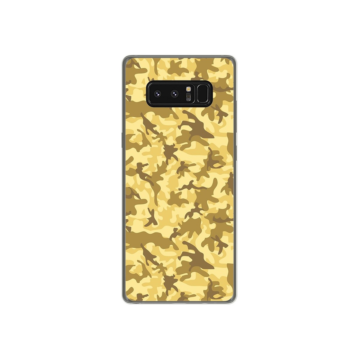 Funda Gel Tpu para Samsung Galaxy Note 8 Diseño Sand Camuflaje Dibujos