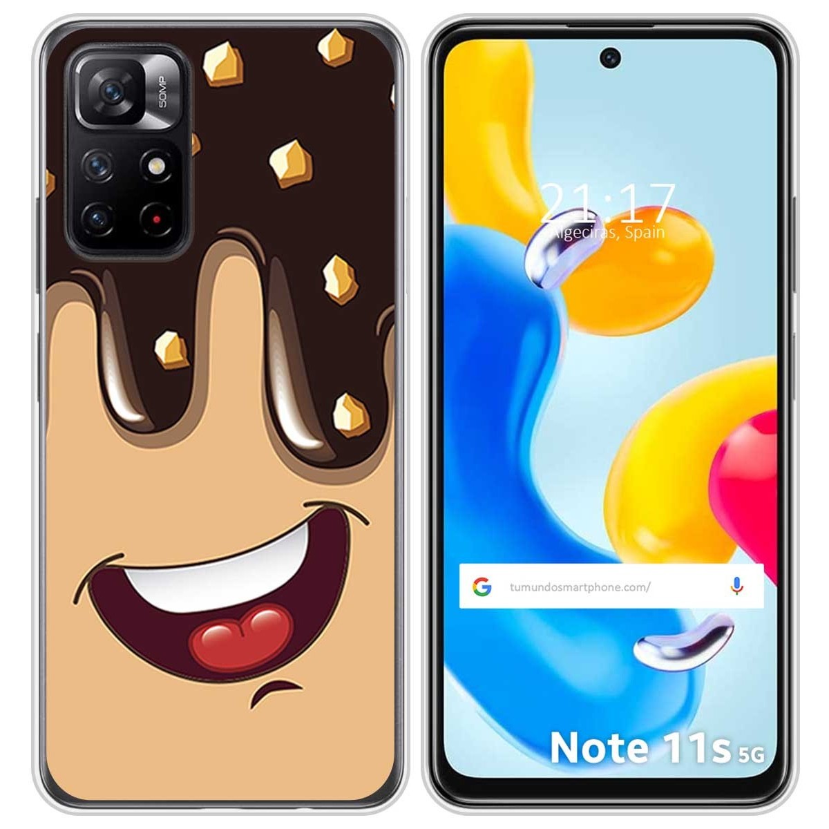 Funda Silicona para Xiaomi Redmi Note 11s 5G diseño Helado Chocolate Dibujos